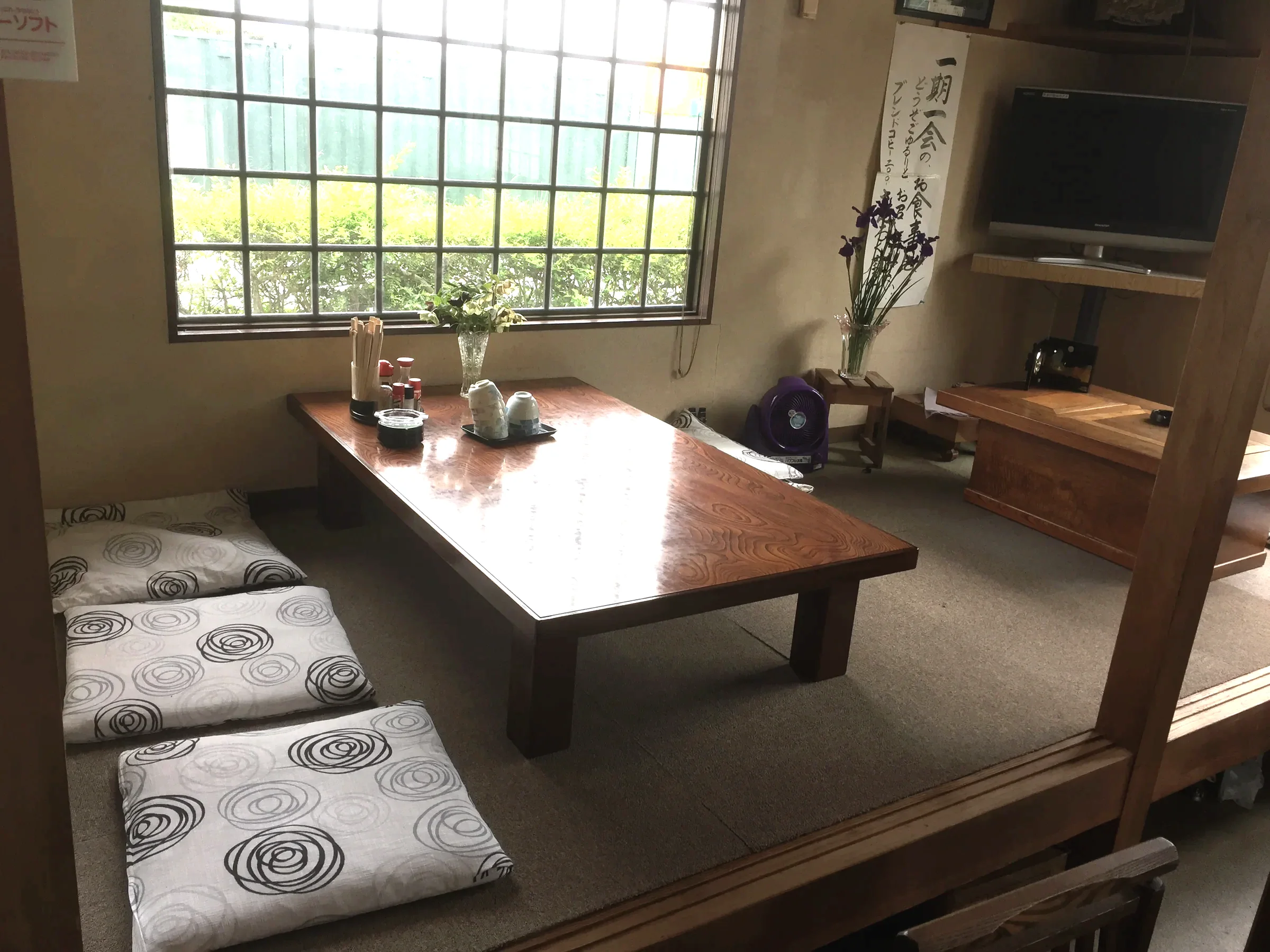 さんろく茶屋の座敷席
